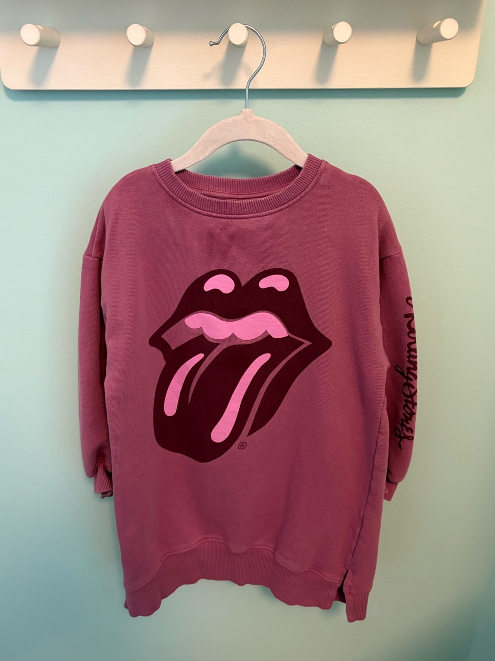 Zara Rolling Stones Sweatshirt Dress